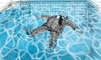 Schwimmen Tote immer oben?